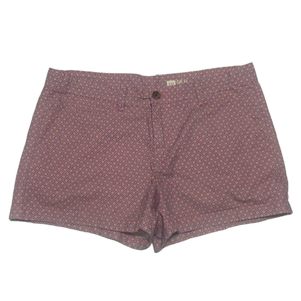 Gap Chino 4 inch Shorts Diamon Pattern Pink Size 8